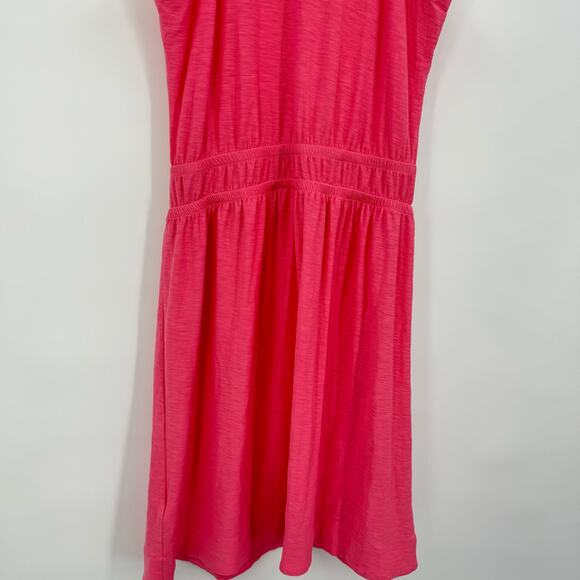 Nation LTD | Pima Cotton Tank Dress in Flamingo Pink S - Picture 9 of 11